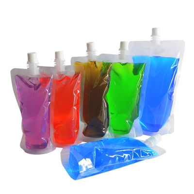 Reusable Concealable Plastic Drink Pouches For Juice Sauce Shampoo