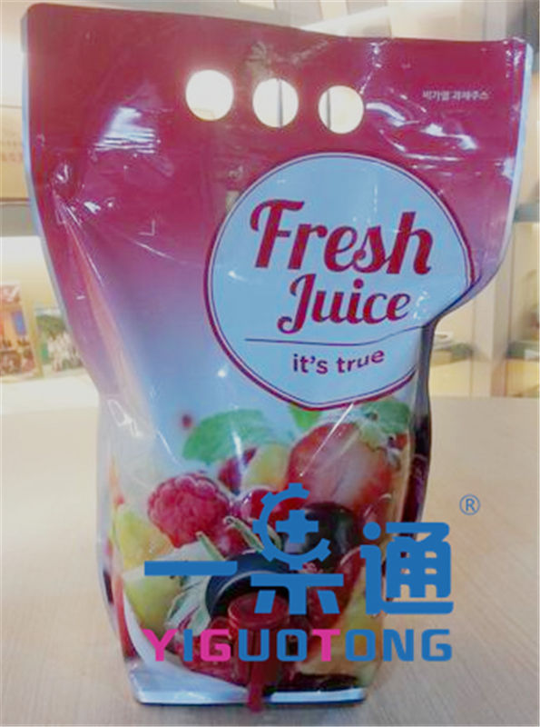 5l Syrup Bib Bag In Box Aseptic Bag For Apple Juice Long Life