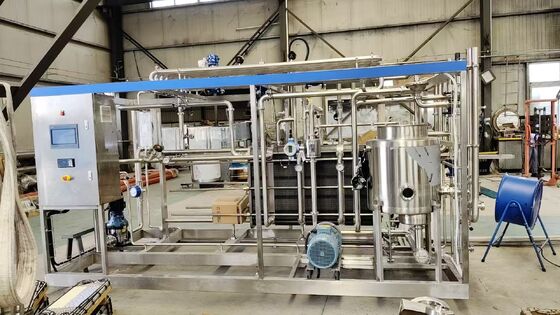 High Efficiency Stainless Steel PLC Controlled 500L-5000L/H 72-75 Juice Milk Pasteurizer Plate Pasteurization Equipment Dairy