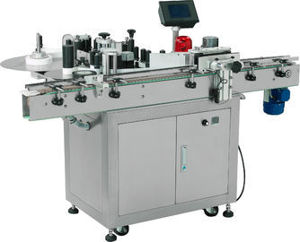 Single - Sided Wrapping Bottle Sticker Labeling Machine For Flat Bottles