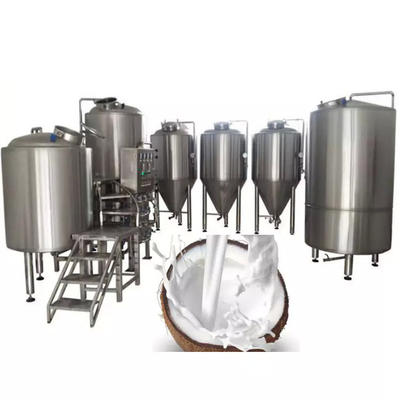 High Quality Coconut Production Plant Complete Coconut Milk Processing Line New Coconue Machine With PLC  SUS304/316