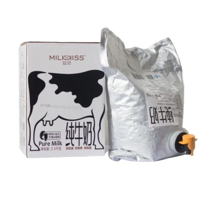 3L - 220L High Barrier Sliver Aseptic Bag Suit For Milk Chocolate Dairy Product