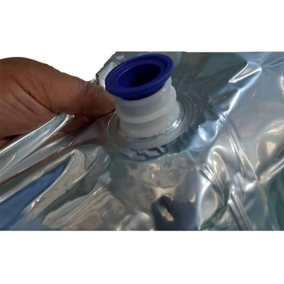 Leakproof Heat Seal Rectangular 220L Aseptic Bag In Drum With 1&quot; Elpo Valve Nozzle