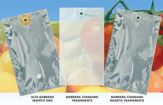 Flexible juice packaging pouch with multiple layer lamination providing excellent protection against moisture and oxygen