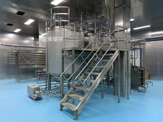 Liquid Egg Process Plant With Break And Separation Pasteurizer Filling Machinery