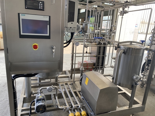 Sus304/316 Pasteurizer Machine With PLC For Milk / Yogurt / Fruit Juice Processing Line