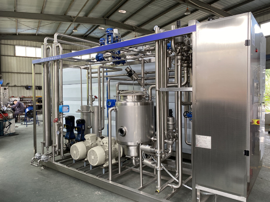 High Production Customizable Plate Sterilizer Ice Cream Pasteurizer Machine With PLC