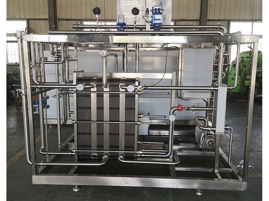 High Production Customizable Plate Sterilizer Ice Cream Pasteurizer Machine With PLC
