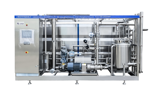 SUS304/316 UHT sterilizer for milk/yogurt/egg liquid processing line UHT sterilization machine with PLC tubular sterilizer