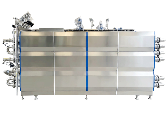SUS304/316 UHT sterilizer for milk/yogurt/egg liquid processing line UHT sterilization machine with PLC tubular sterilizer