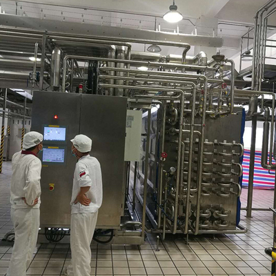 Full Automatic Custom 500-20000l/H UHT Sterilizer For Different Types Of Liquid Products Milk/Juice/Sauce SUS304/316