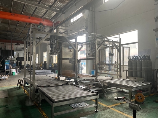 Double Heads Customized 20-1000L BID Bag In Drum Aseptic Filler For Juice/Jam/Pulp Ton Box Filling Machine With PLC SUS304/316