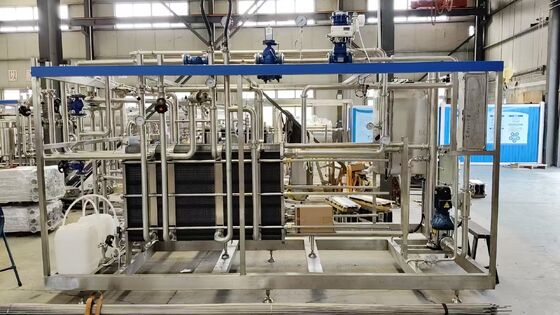 High Efficiency Stainless Steel PLC Controlled 500L-5000L/H 72-75 Juice Milk Pasteurizer Plate Pasteurization Equipment Dairy