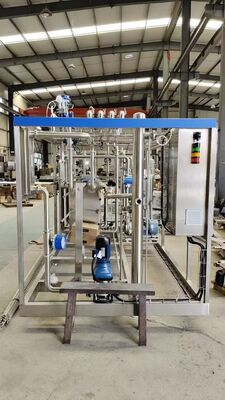 High Efficiency Stainless Steel PLC Controlled 500L-5000L/H 72-75 Juice Milk Pasteurizer Plate Pasteurization Equipment Dairy