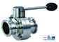Water Oil Gas Double Flange Butterfly Valve Material Of Stainless Steel