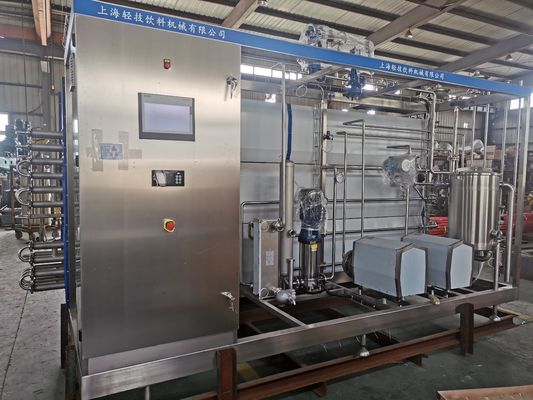 New Automatic Tubular UHT Pasteurizer Sterilization Machine for Fruit Puree Mike Industrial Equipment with 1 Year PLC Warranty