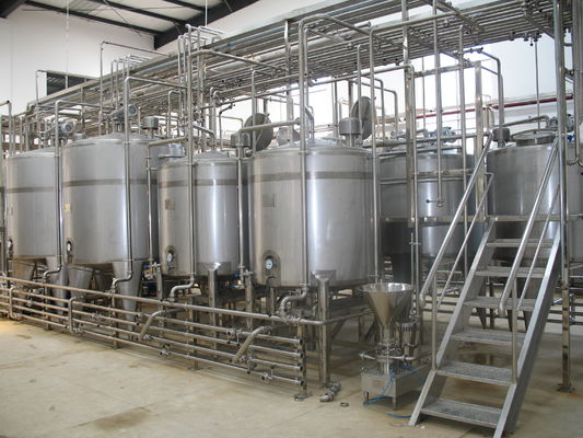 Complete Pasteurized Milk Processing Line For Whole Milk Skim Milk And Flavored Milk Customized Milk Machine With PLC